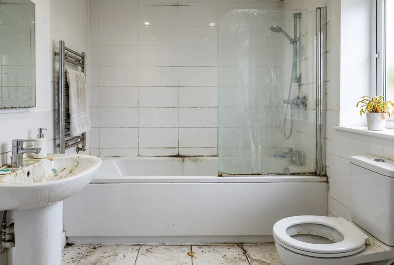 Bathroom before cleaning