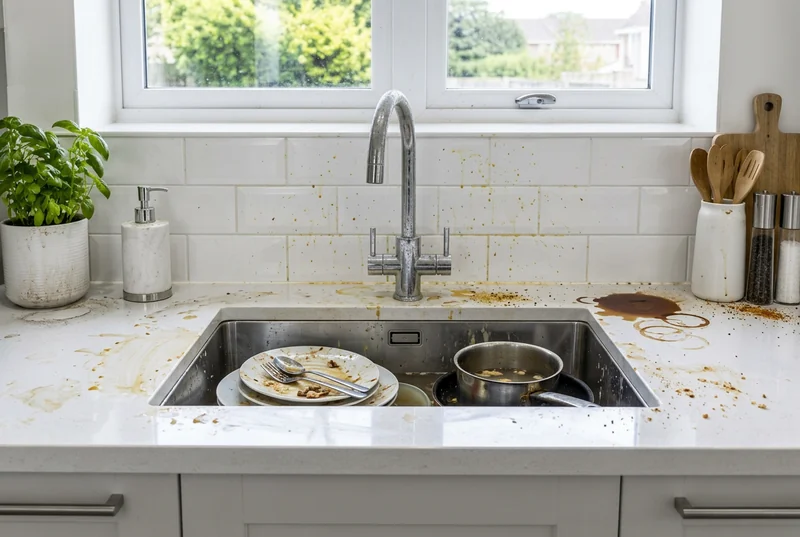 Kitchen before cleaning
